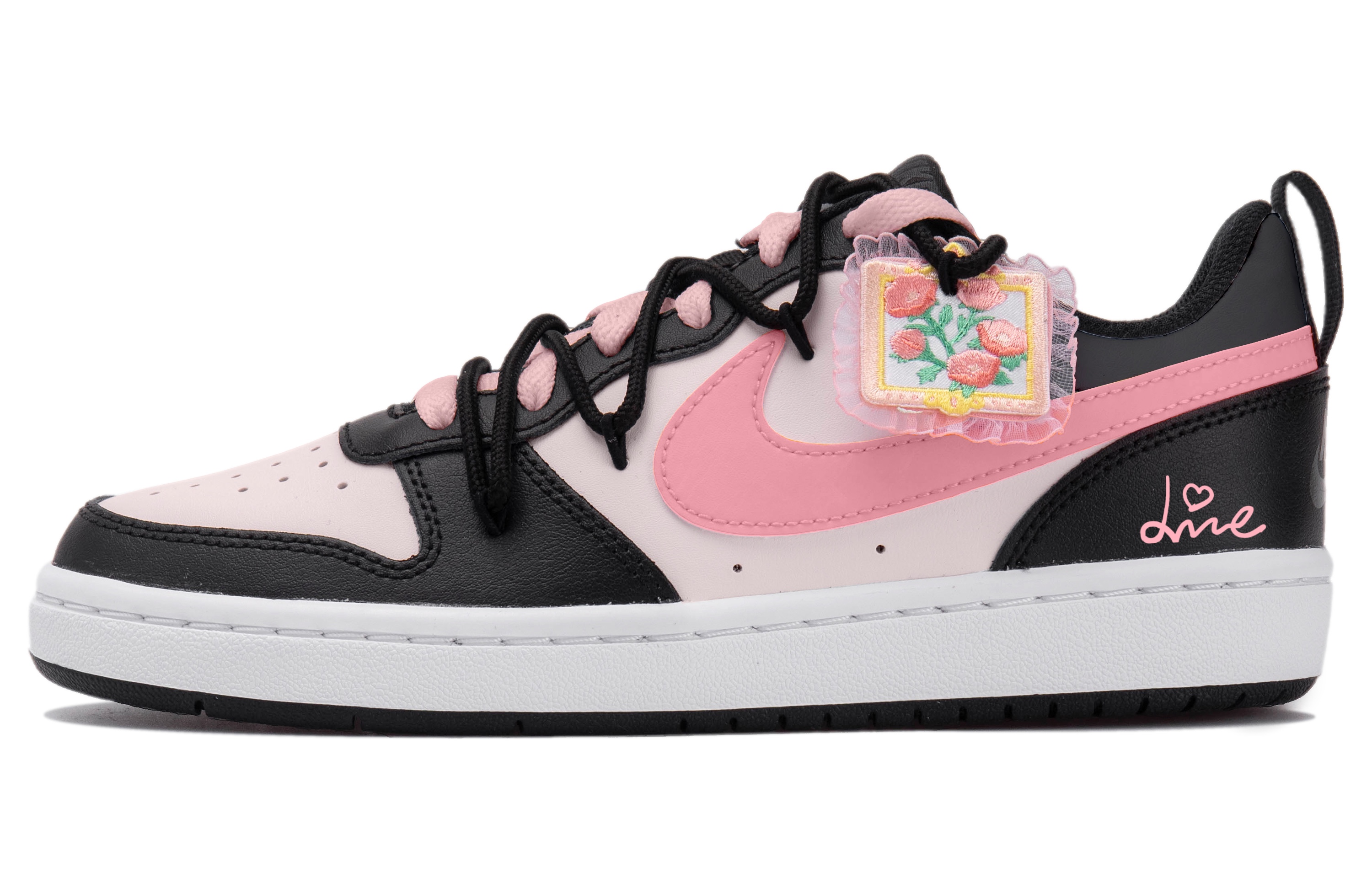 

Женские кроссовки для скейтбординга Nike Court Borough Low, Black/Pink