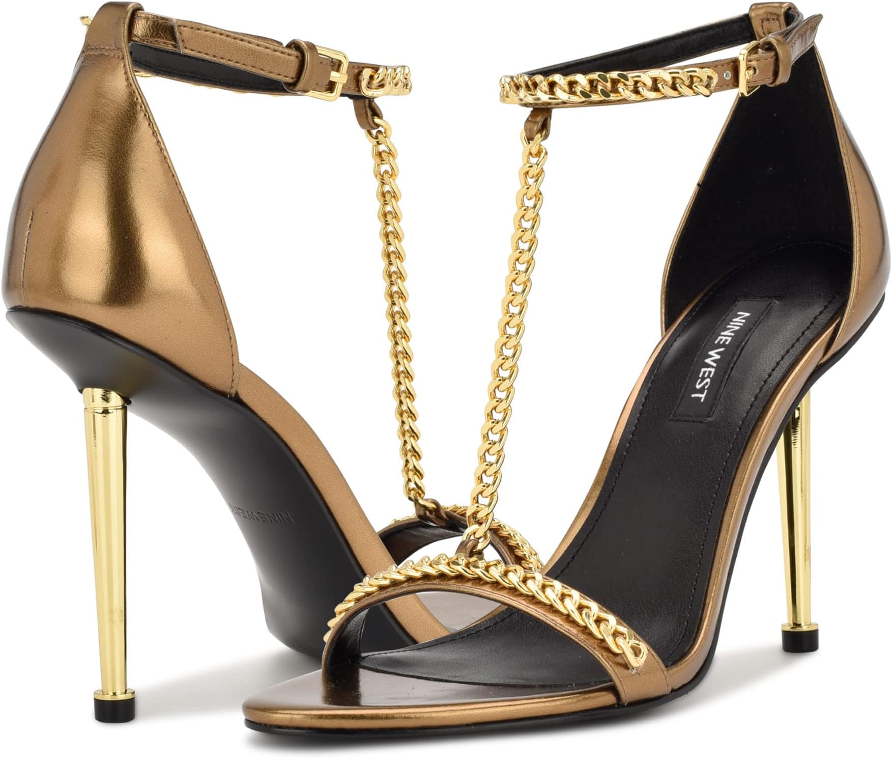 

Босоножки Ropes 3 Nine West, цвет Dark Gold