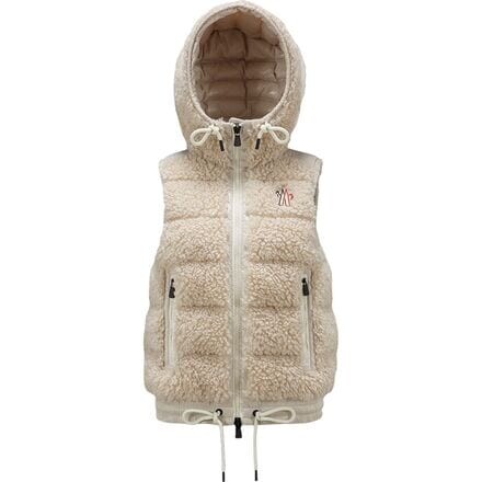 

Пуховой жилет Teddy женский Moncler Grenoble, светло-бежевый