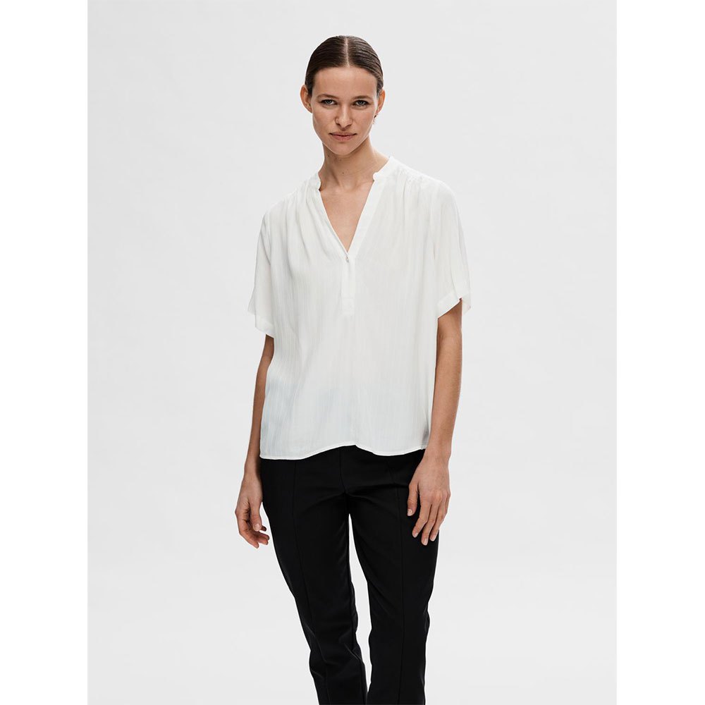 Блуза с коротким рукавом Selected Susie-Mivia, белый