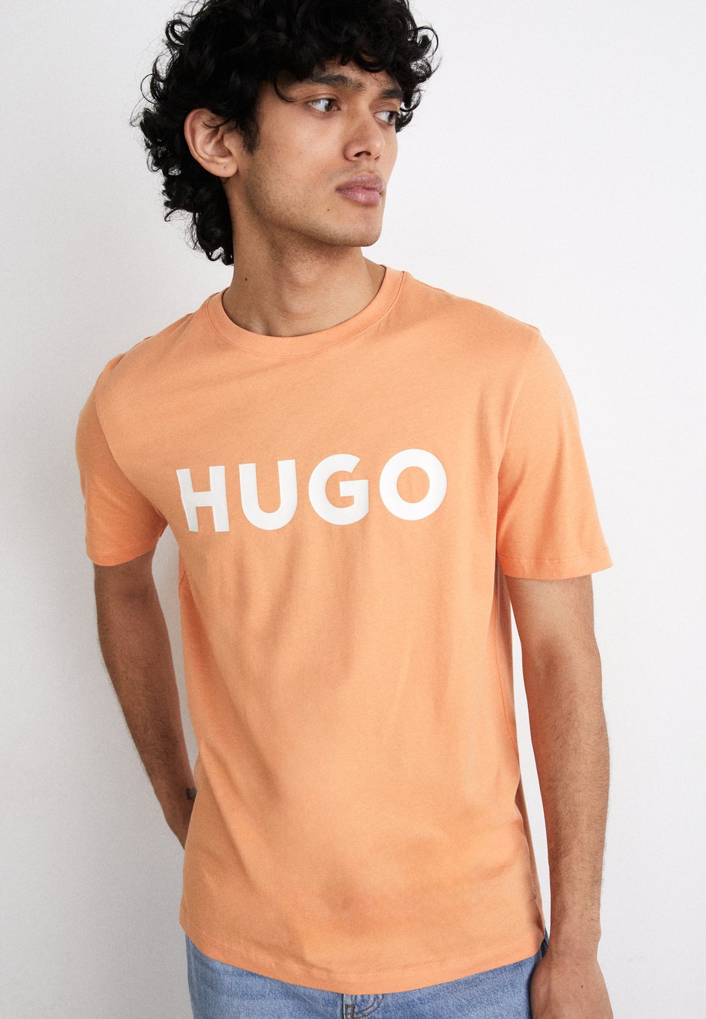 Футболка с принтом DULIVIO HUGO, цвет medium orange
