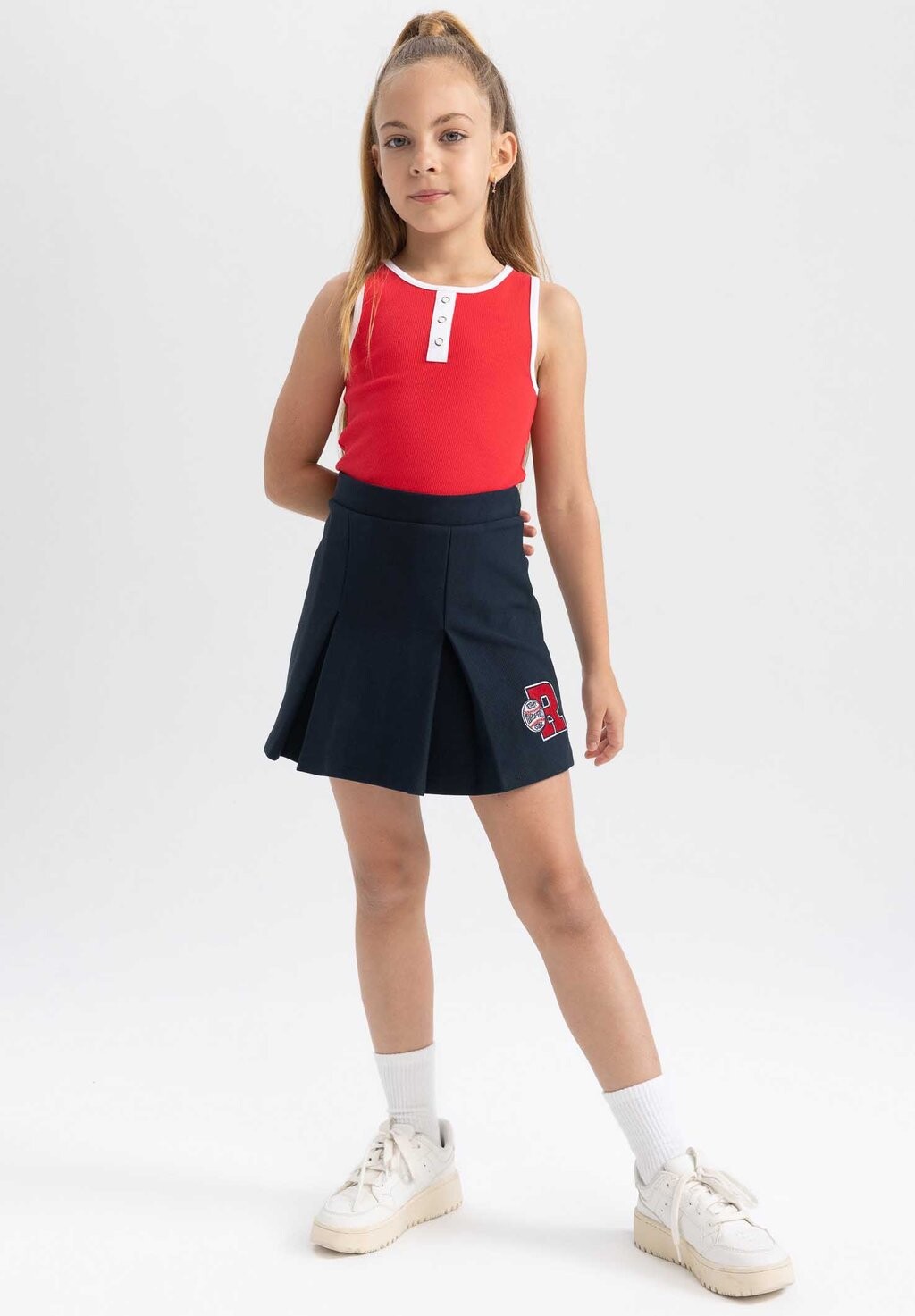 

Юбка-колокольчик Regular Fit DeFacto, цвет navy