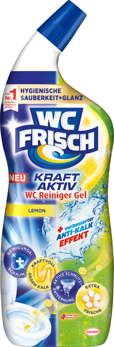 Гель для чистки унитаза лимон 750 мл WC-Frisch