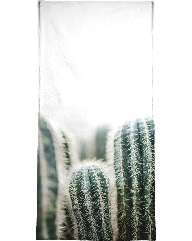 

Полотенце для ванной Juniqe Cactus 1, цвет Grün & Weiß