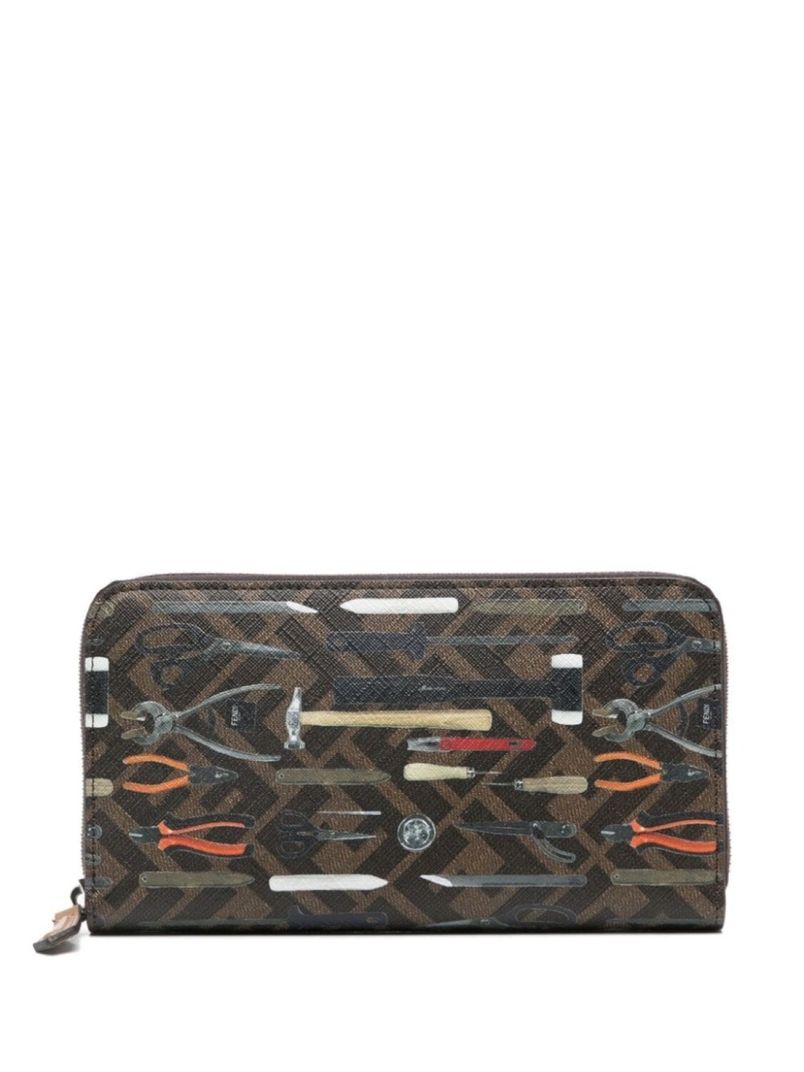 

Кошелек FENDI Tool-print, коричневый