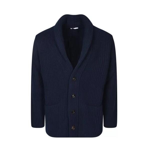 

Кардиган blue wool cardigan Boglioli, синий