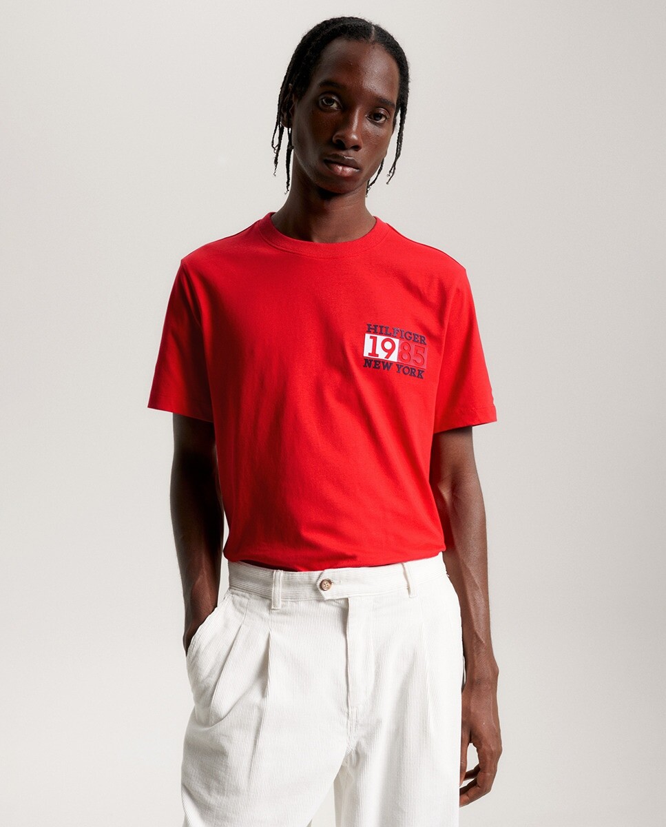 

Мужская футболка с коротким рукавом Tommy Hilfiger, красный
