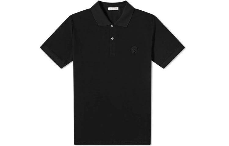 

Рубашка поло мужская Alexander McQueen Skull FW21, черный