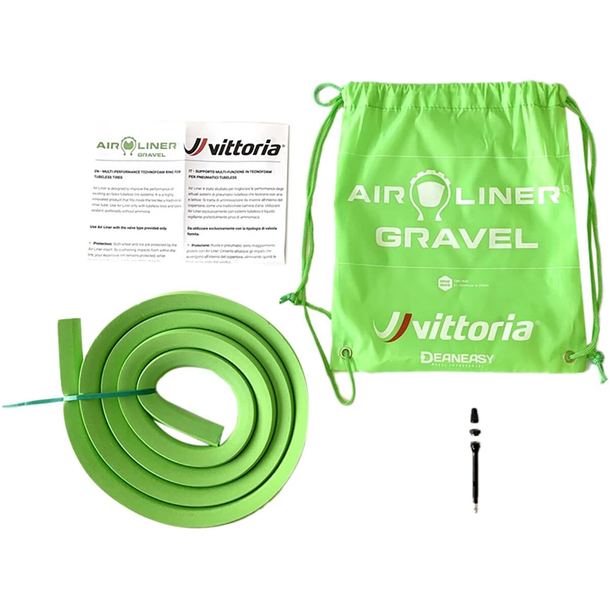Вставка для гравийной шины air-liner Vittoria, зеленый