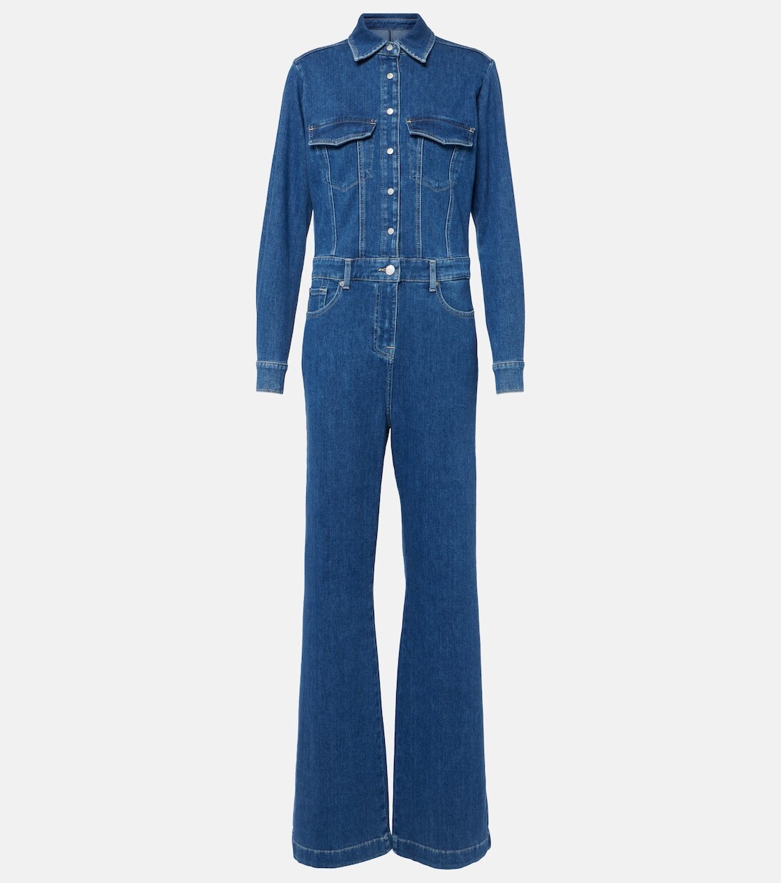 

Джинсовый комбинезон 7 For All Mankind, синий