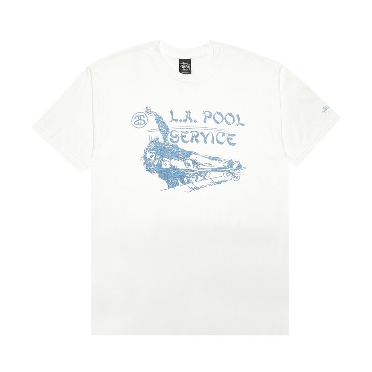 

Футболка Stussy LA Pool Service 'White', белый