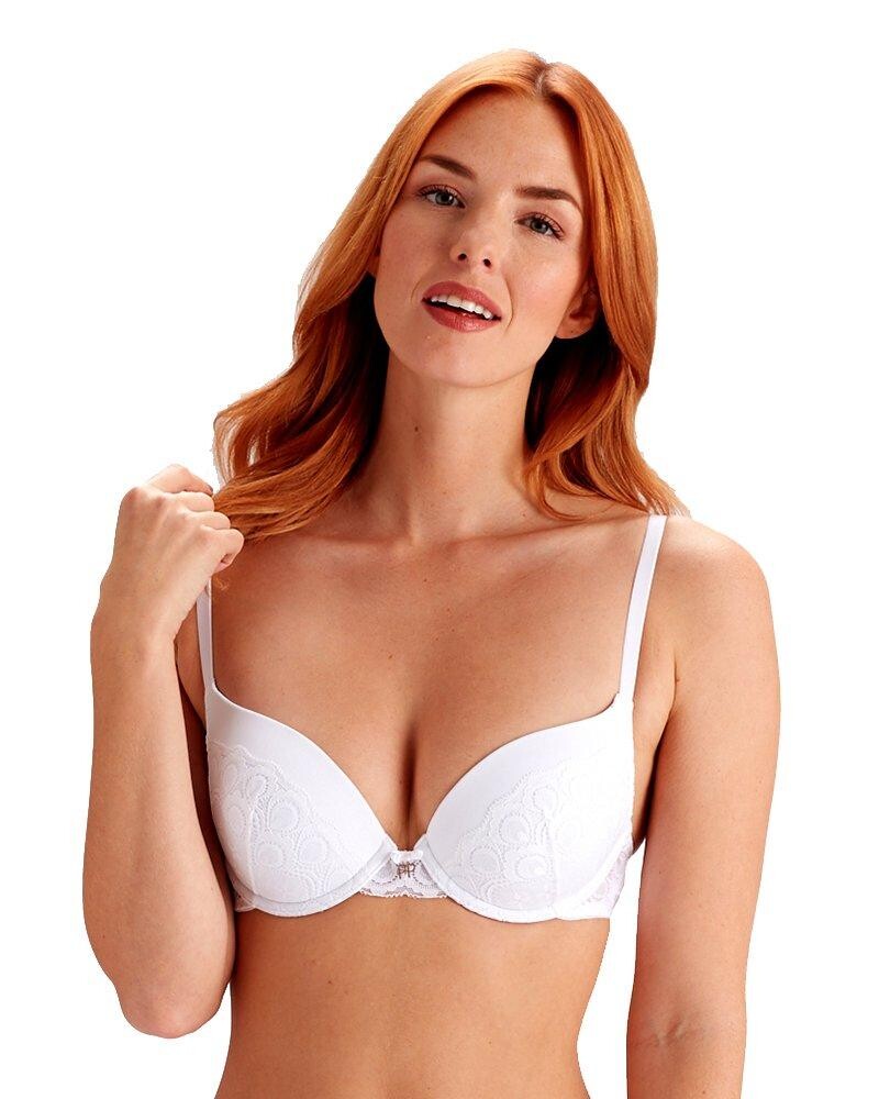 

Natasha Бюстгальтер с глубоким вырезом из нейлона и кружева Pretty Polly, белый