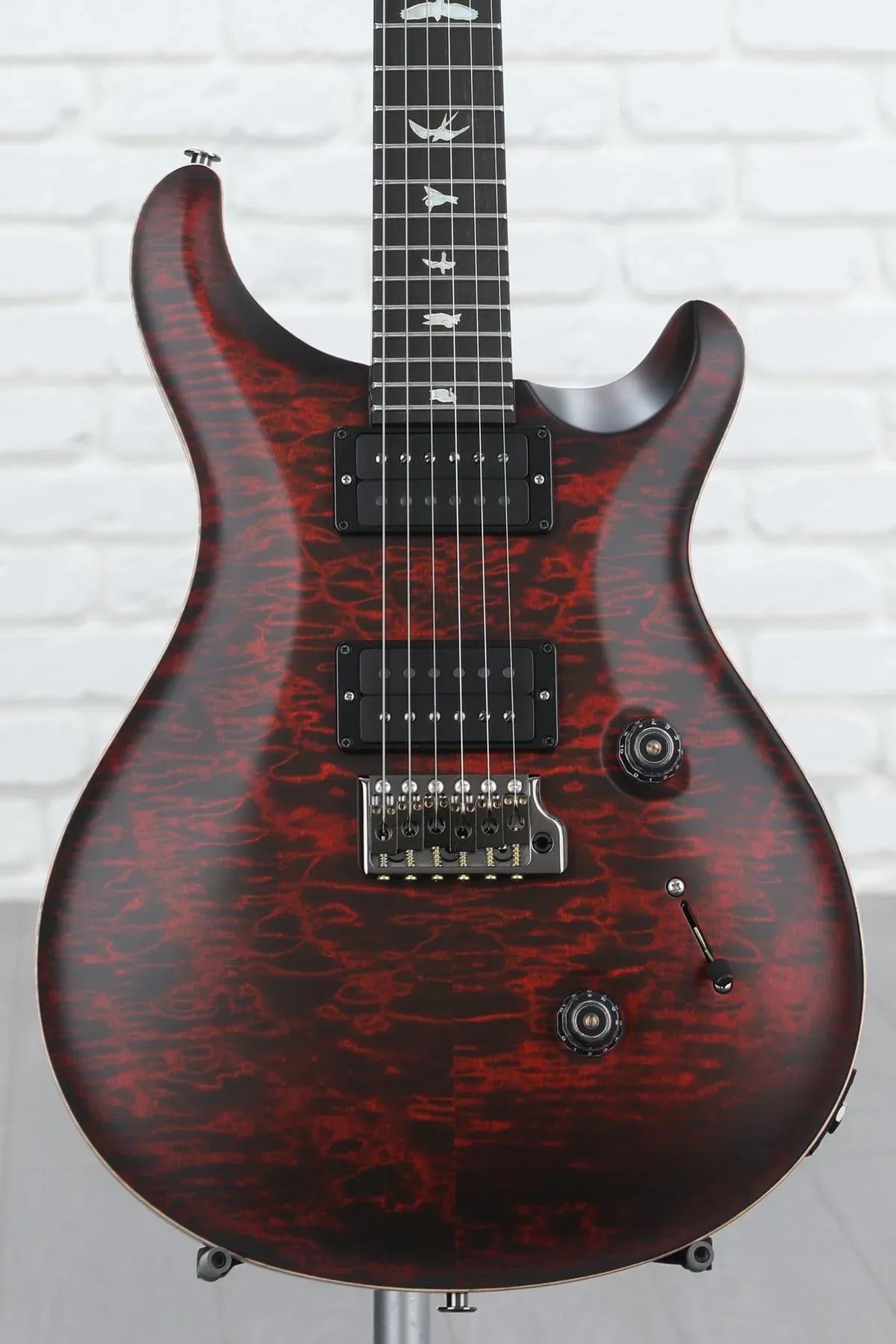 

Электрогитара PRS Wood Library Custom 24 — Satin Fire Red Burst, 10-Top