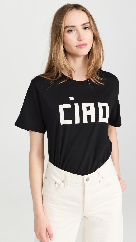 

Футболка Clare V. Ciao, черный
