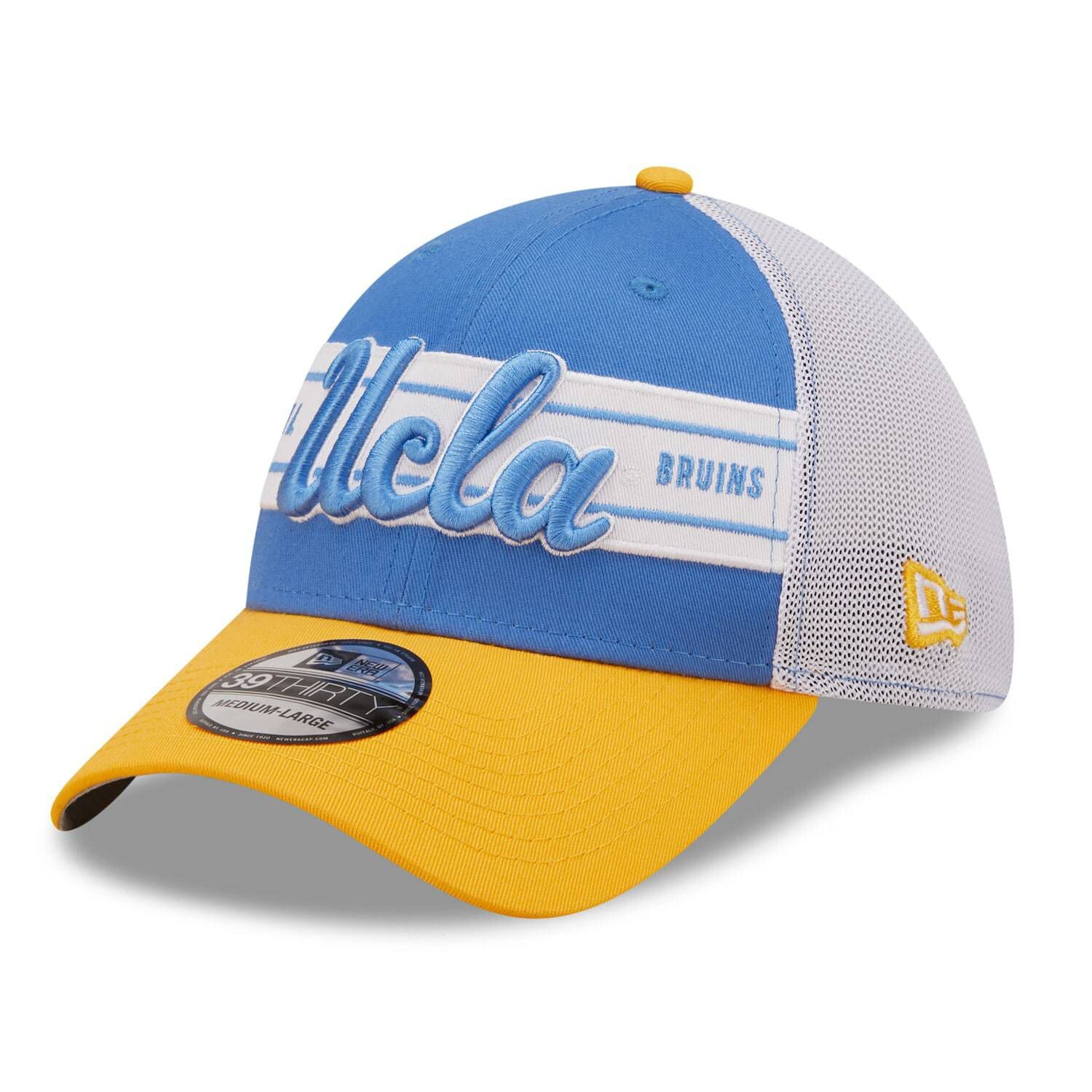 

Мужская кепка New Era сине-золотая UCLA Bruins Banded 39THIRTY Flex Hat