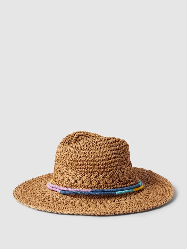 

Соломенная шляпа из бумажной соломки модель "CROCHEFEDORA" Esprit, бежевый