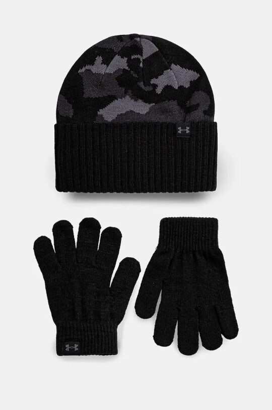 

Детская шапка и перчатки B Beanie. Under Armour, черный