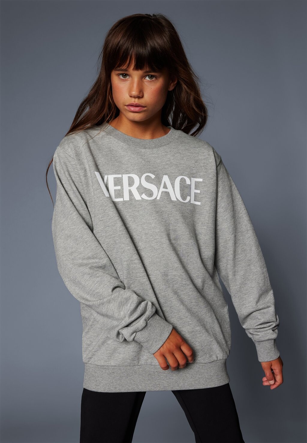 

Толстовка MEDUSA UNISEX Versace, серый меланж
