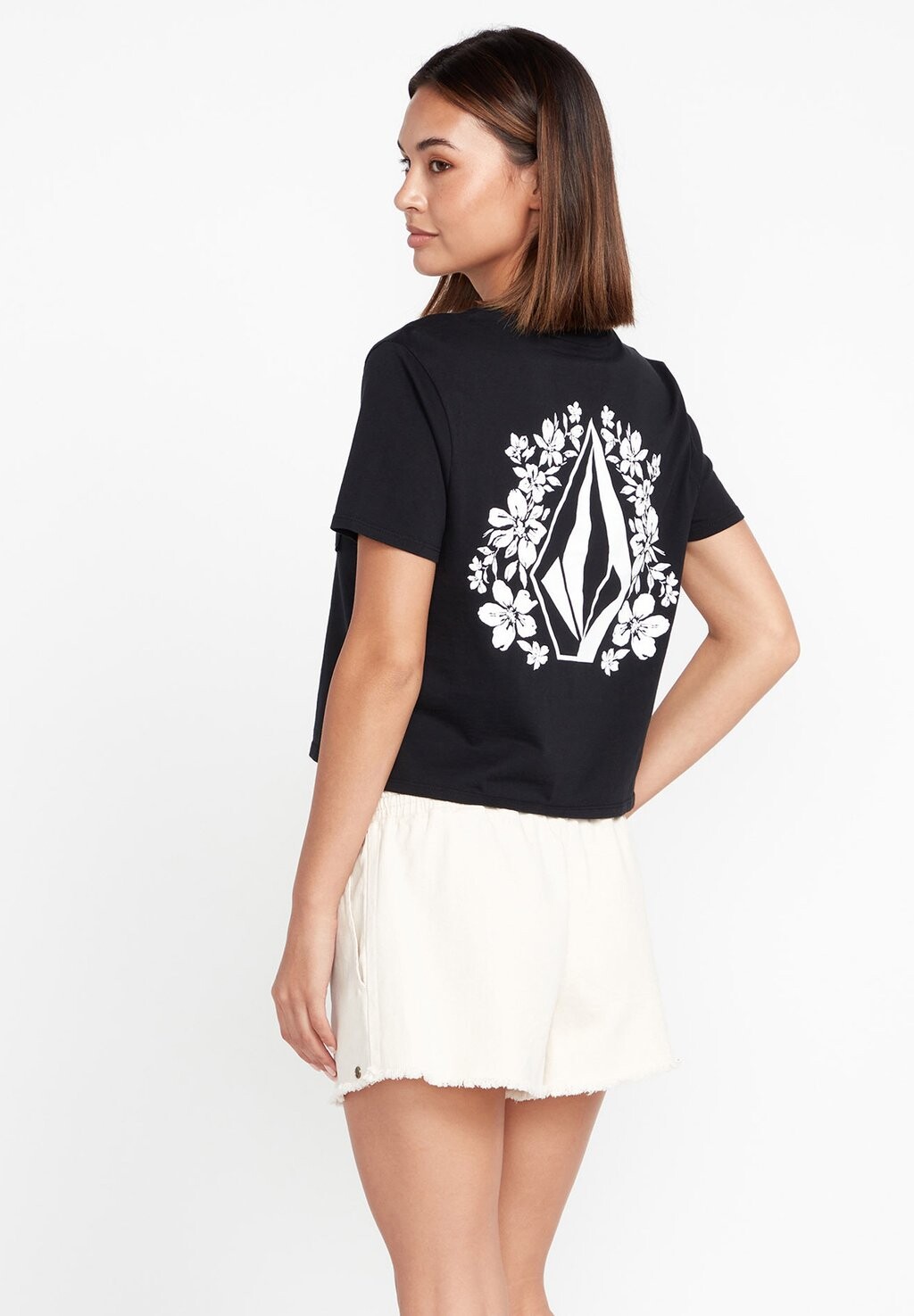 

Футболка с принтом Volcom, черный