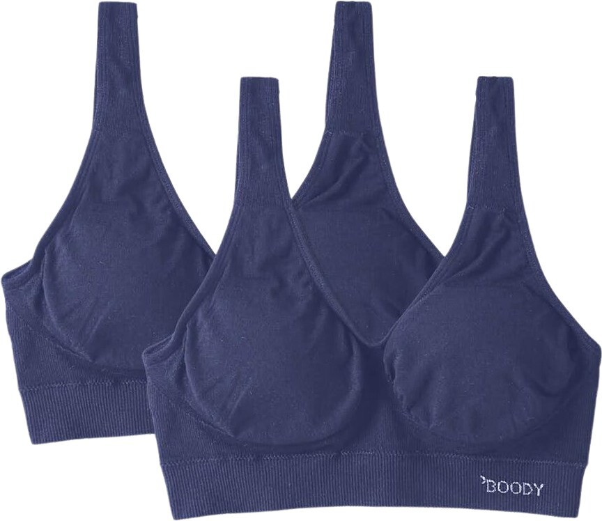 

Формирующий бюстгальтер с мягкой подкладкой — упаковка из 2 шт. Boody Eco Wear, синий