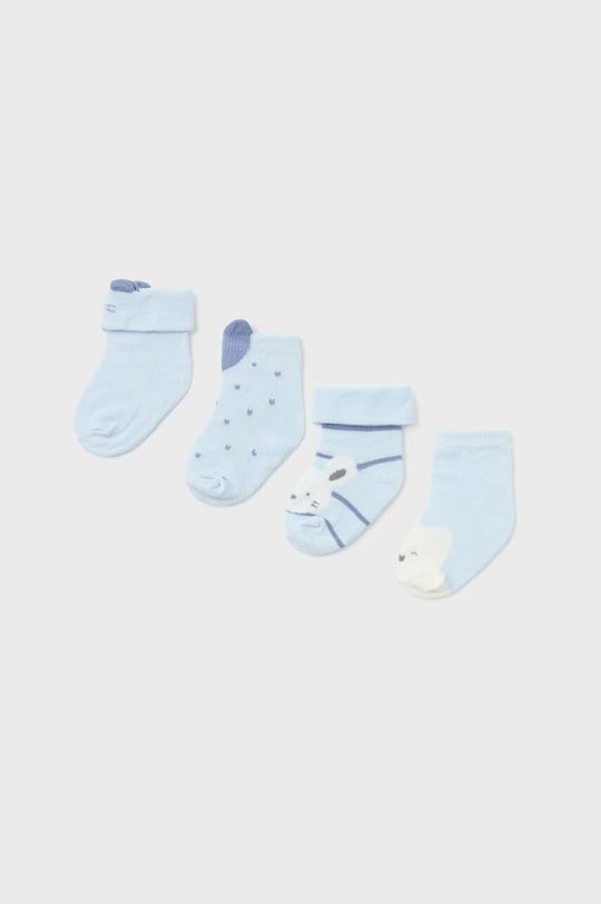 Детские носки в подарочной упаковке, 4 шт. Mayoral Newborn, синий новогодние детские носки в подарочной упаковке 3 шт в упаковке