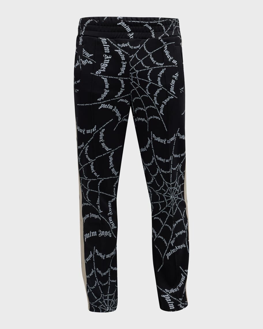 

Мужские классические спортивные брюки Spider Web Palm Angels