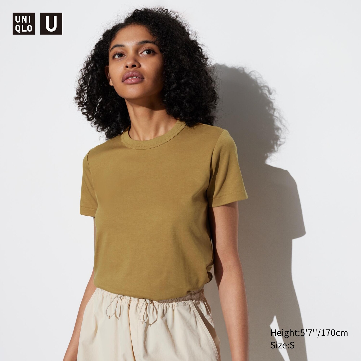 

Футболка Uniqlo с коротким рукавом и круглым вырезом, желтый