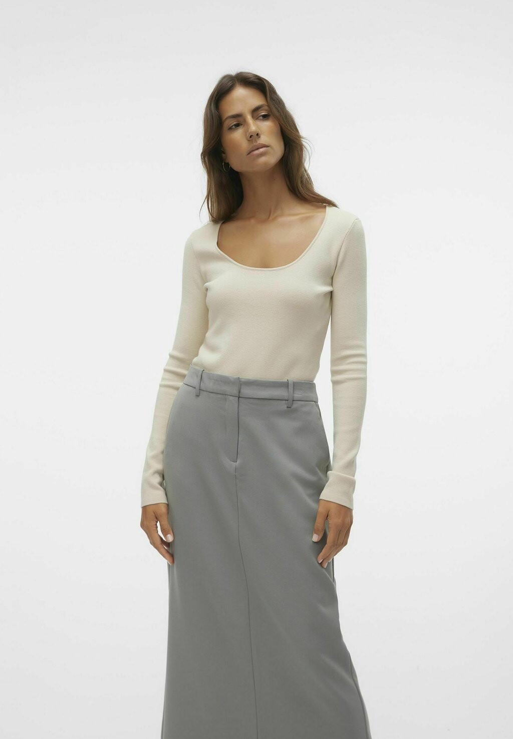 

Рубашка с длинным рукавом VMMATHILDE Vero Moda, цвет oatmeal