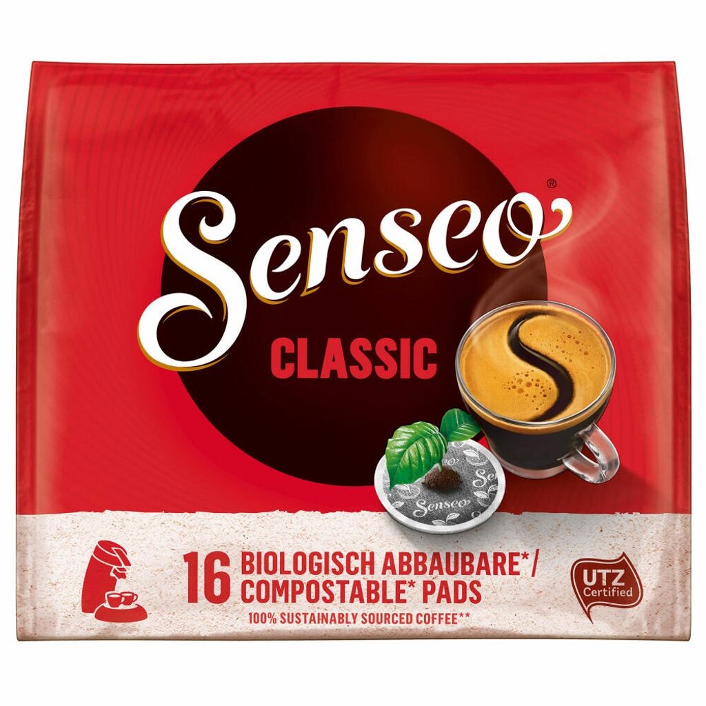 

Подушечки для кофе Senseo Classic, 16 штук, 111 г, УТЗ Jacobs