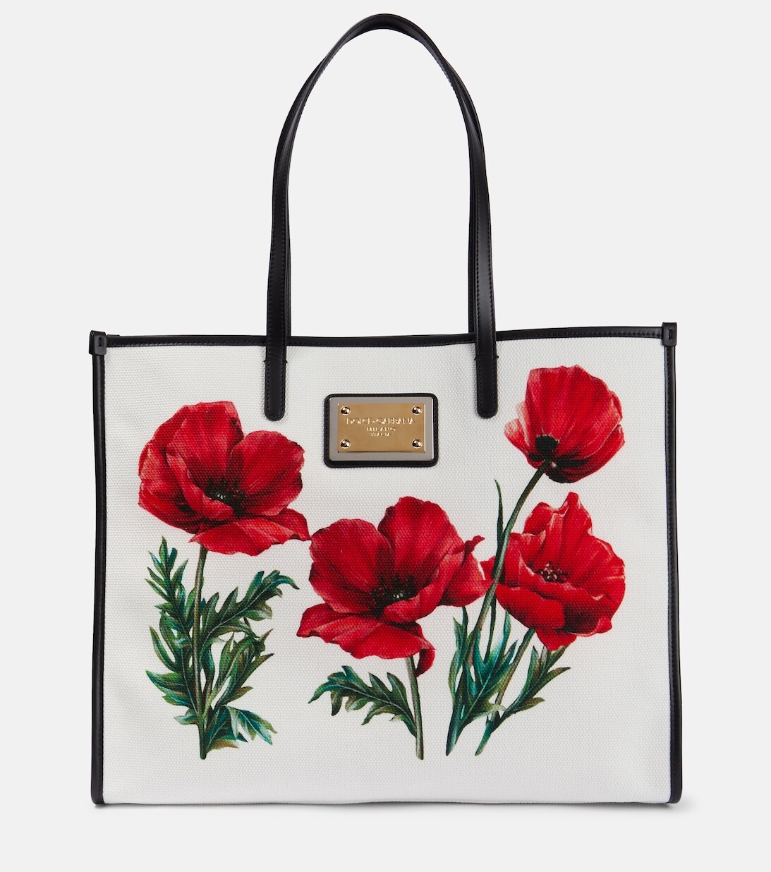 

Сумка-тоут из холщовой ткани с принтом Dolce&Gabbana, разноцветный