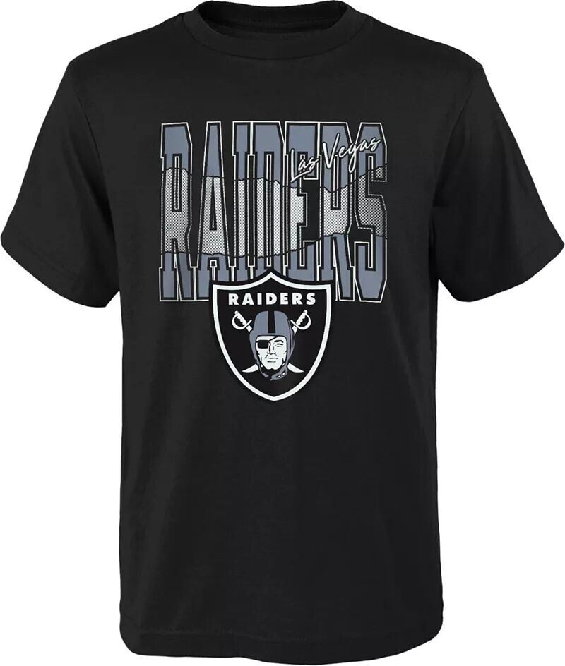 

Nfl Team Apparel Молодежная футболка Las Vegas Raiders Playbook, черная футболка