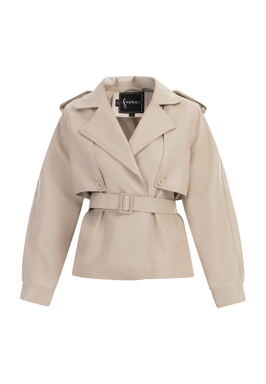 

Кожаная куртка faina Jacke Aus Lederimitat, кремовый