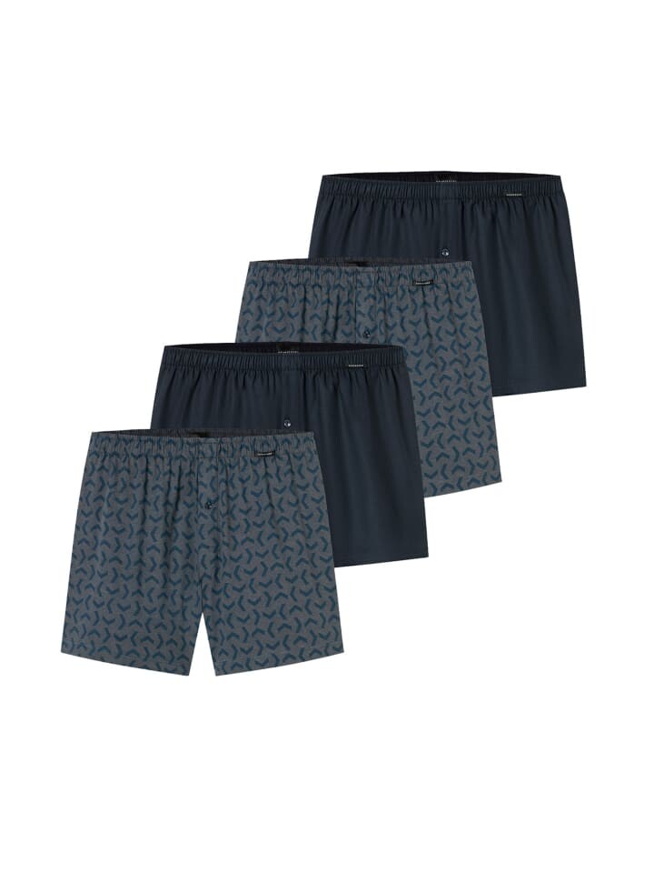 

Боксеры Schiesser Single Jersey, цвет blau gemustert