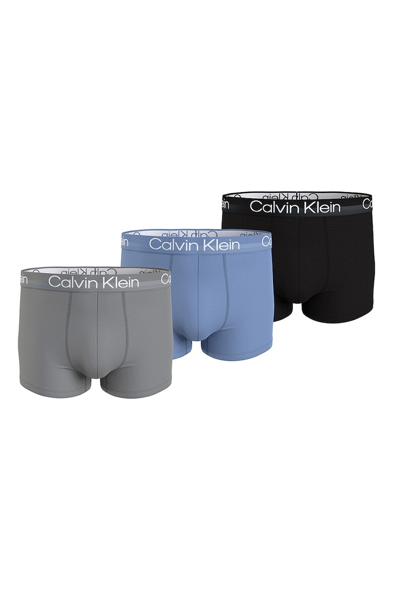 

Боксеры с логотипом - 3 пары Calvin Klein, черный
