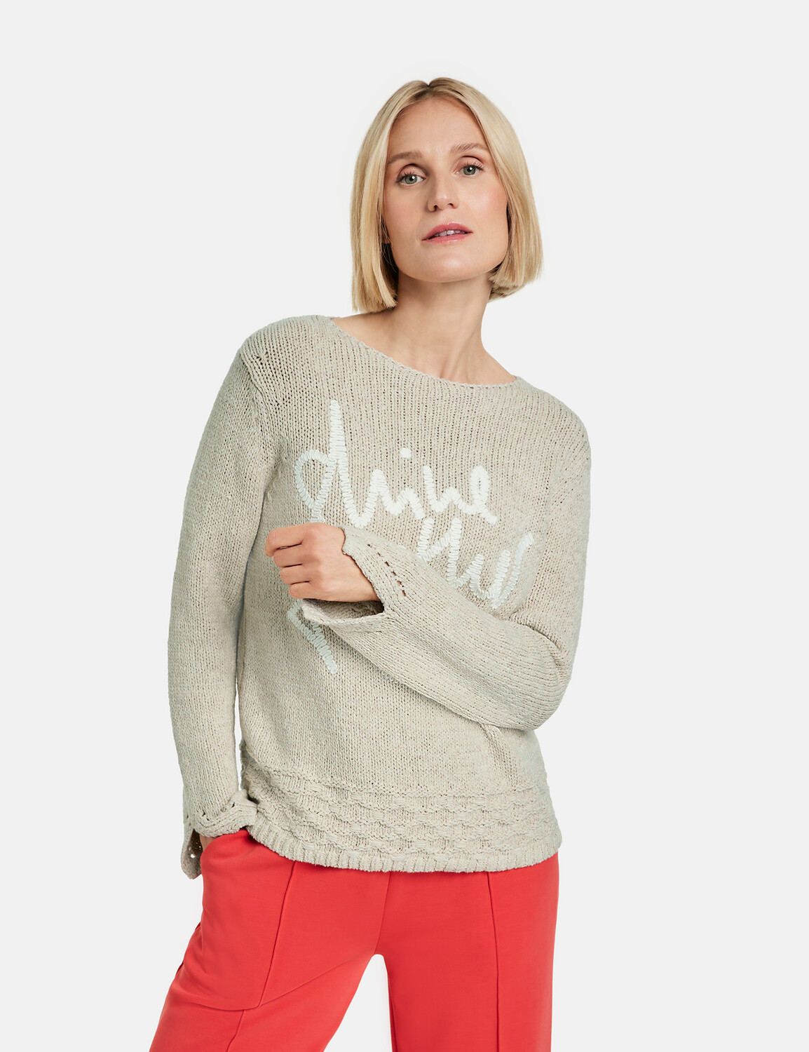 

Свитер Gerry Weber Langarm Rundhals, цвет Sandshell Melange
