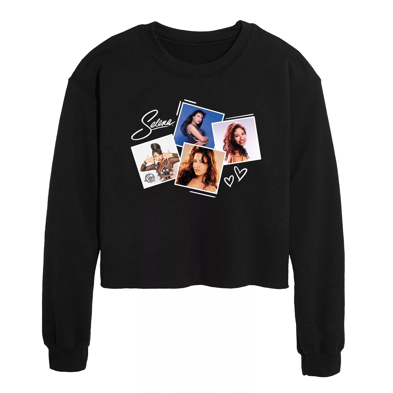 

Укороченный свитшот с рисунком Selena Photos для юниоров Licensed Character, черный