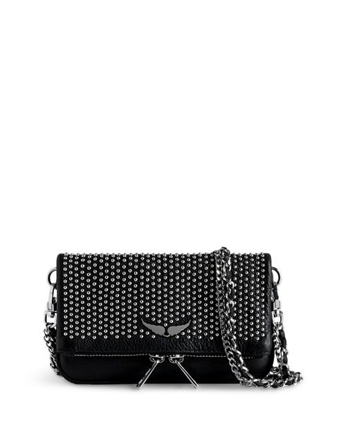 

Кожаный клатч Rock Nano Zadig & Voltaire, цвет Black
