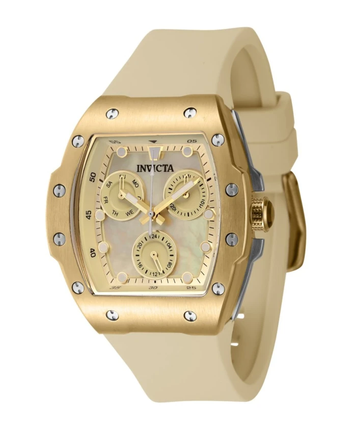 

Элегантные гоночные женские кварцевые часы Invicta Watches, желтый