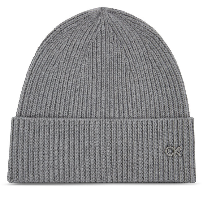 

Шапка Calvin Klein Re-LockBeanie, серый