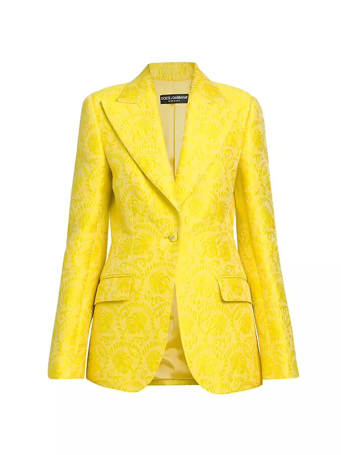 

Жакет с цветочной вышивкой Dolce&Gabbana, цвет giallo