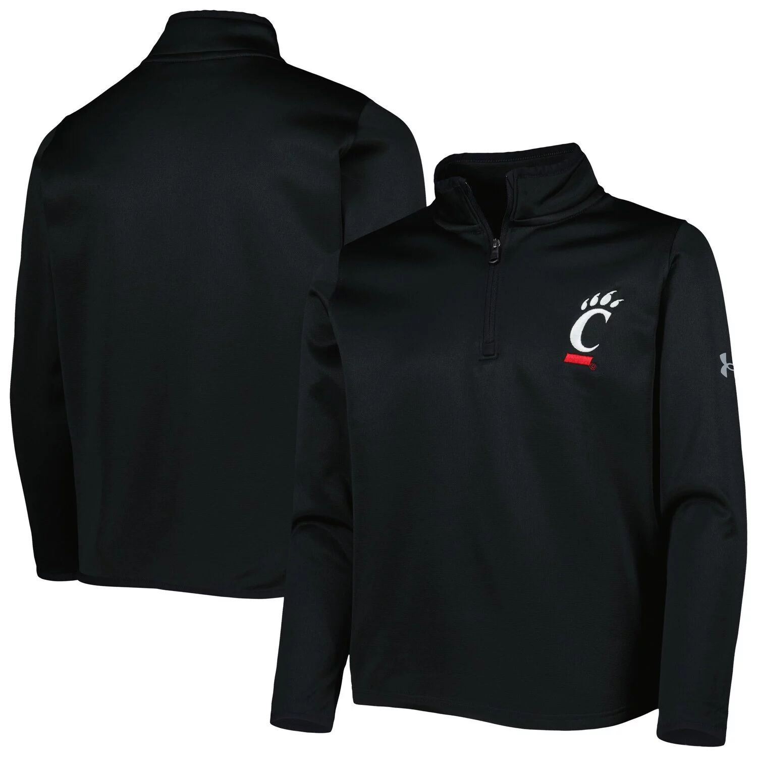 

Черная флисовая куртка с молнией на четверть Youth Under Armour Cincinnati Bearcats Under Armour