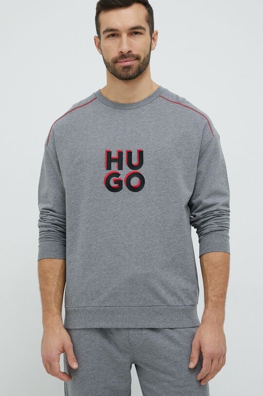 

Толстовка для отдыха из хлопка Hugo, серый