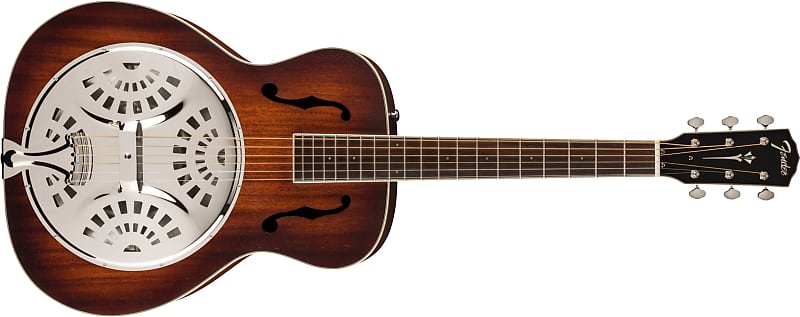 цена Акустическая гитара Fender Paramount PR-180E Resonator - Aged Cognac Burst