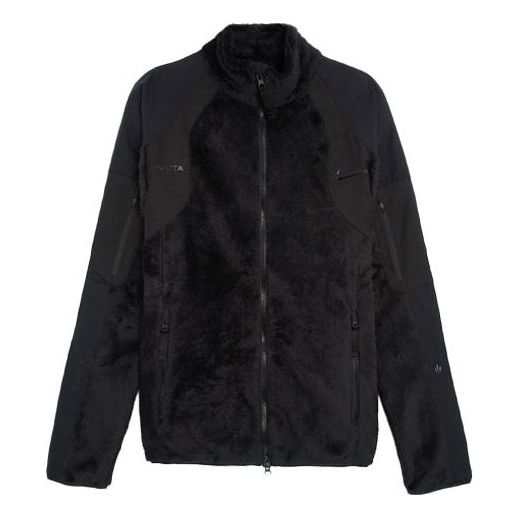 Куртка Nike x Drake NOCTA Series Crossover polar fleece Splicing Stay Warm Jacket Asia Edition Black, черный куртка nike swoosh warm lamb s jacket autumn asia edition black cu6559 010 черный
