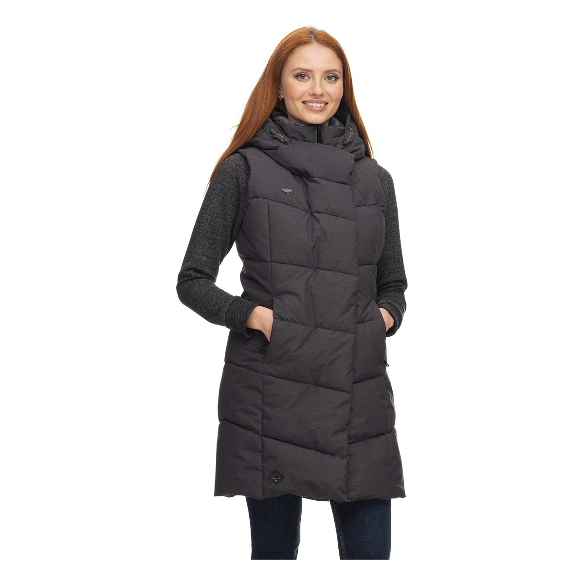 

Утепленный жилет ragwear Pavla Vest, темно серый