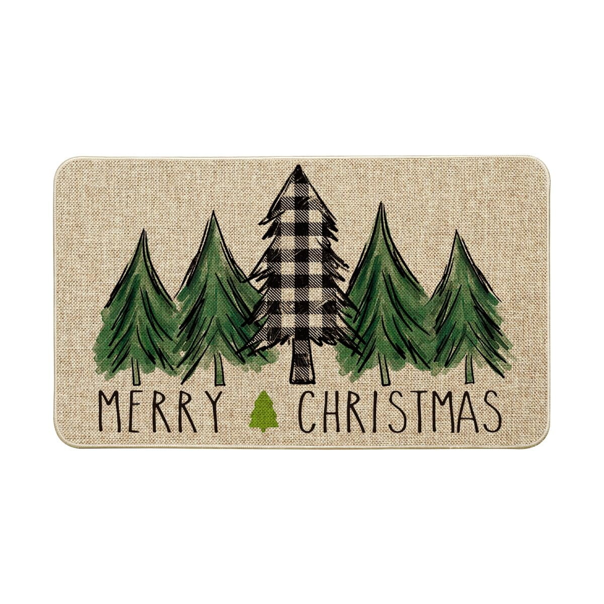 

Коврик декоративный Sm:)e Merry Christmas Trees, мультиколор