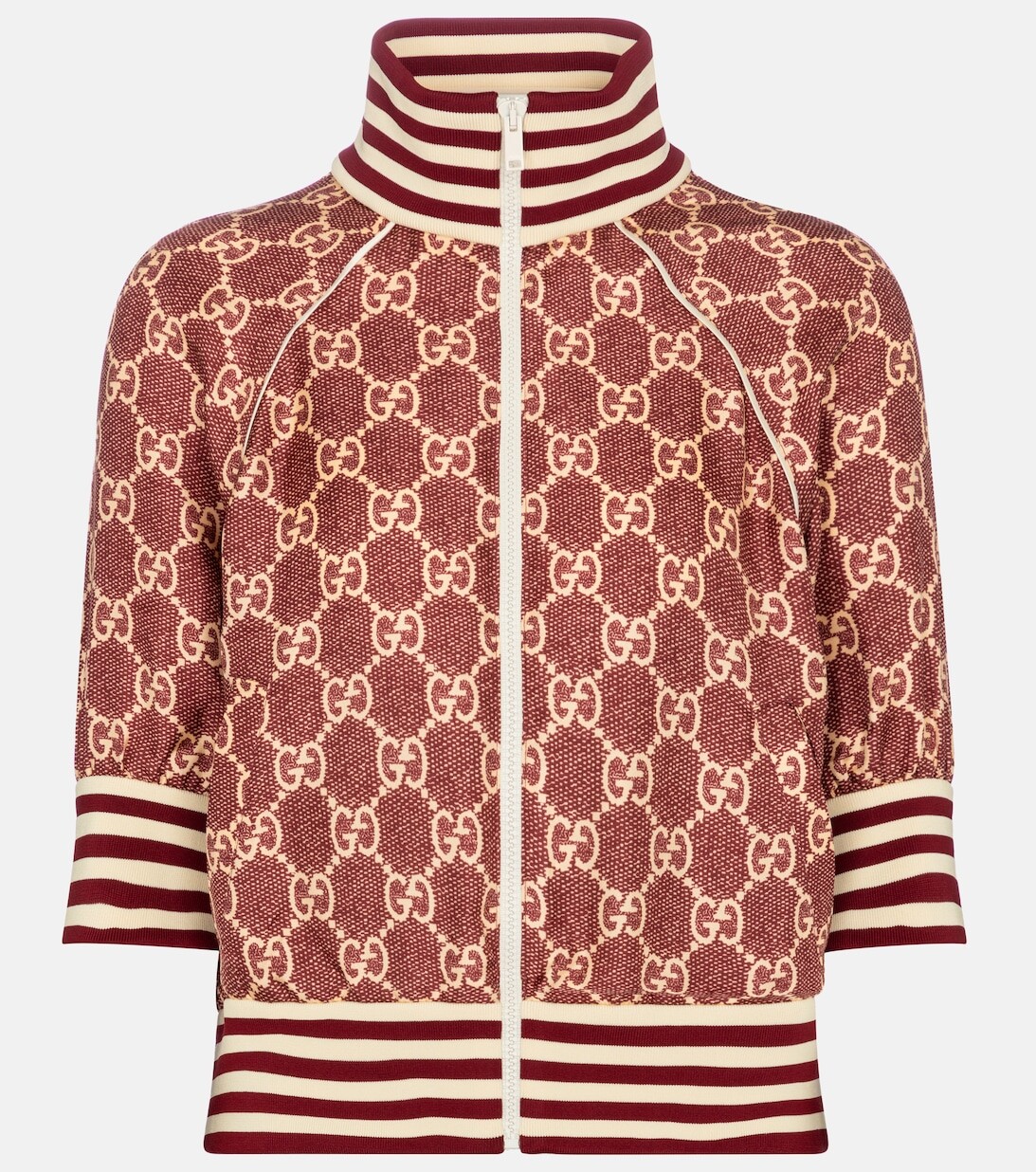 

Спортивная куртка GG Supreme из шелкового твила GUCCI, красный
