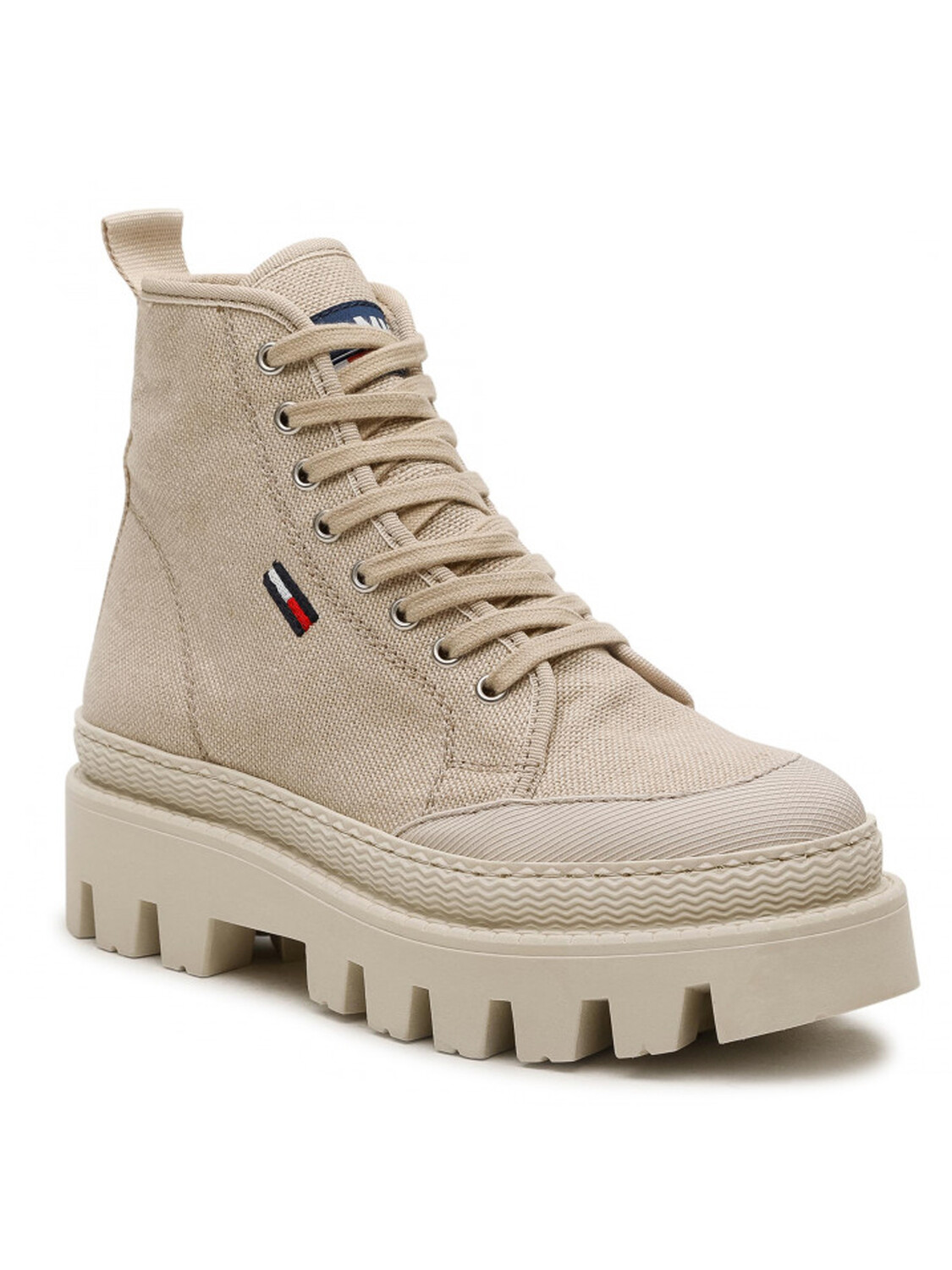 

Tommy JEANS Ботильоны из парусины, бежевый
