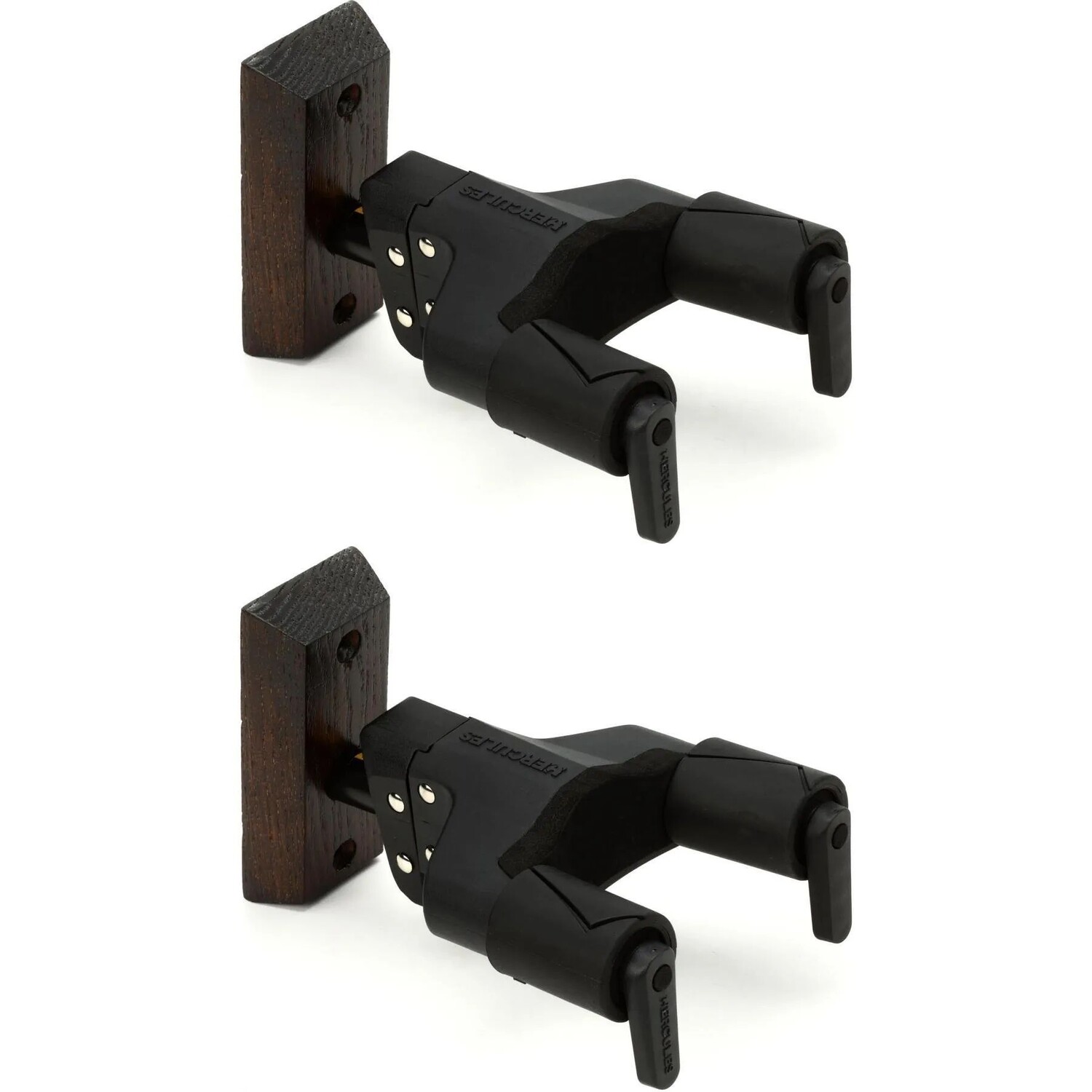 

Подставки Hercules GSP38WBWP PLUS, деревянное основание с коротким кронштейном, настенное крепление для гитары с автоматической системой захвата - коричневый - эксклюзивные 2 шт.