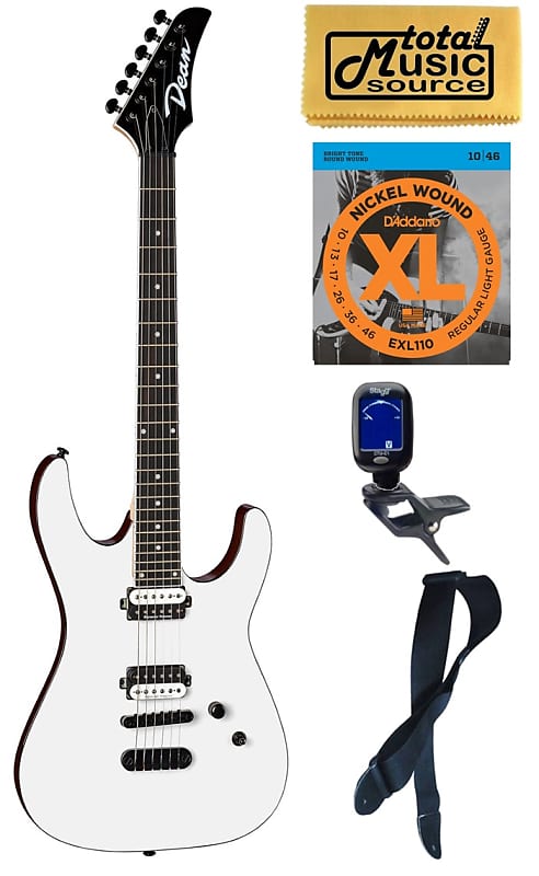 Электрогитара Dean Modern 24 Select Classic White Electric Guitar, Bundle